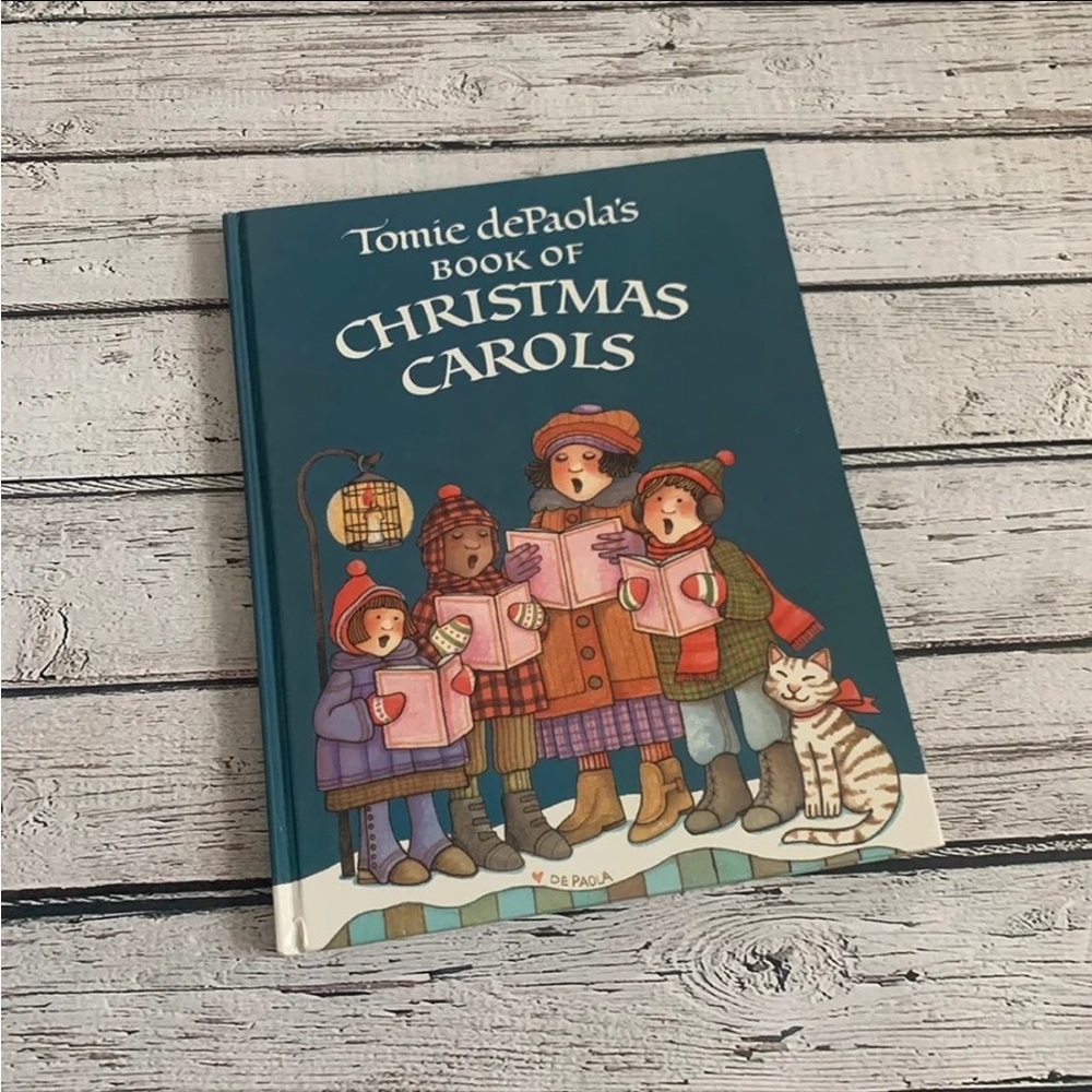 Vintage Tomie DePaola's Book of Christmas Carols Hardback Music Book 1987